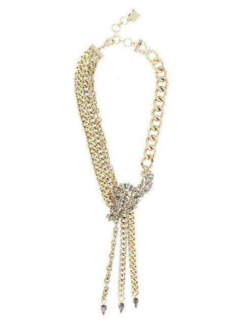 Other Designers Stone Appliqué Chain Necklace