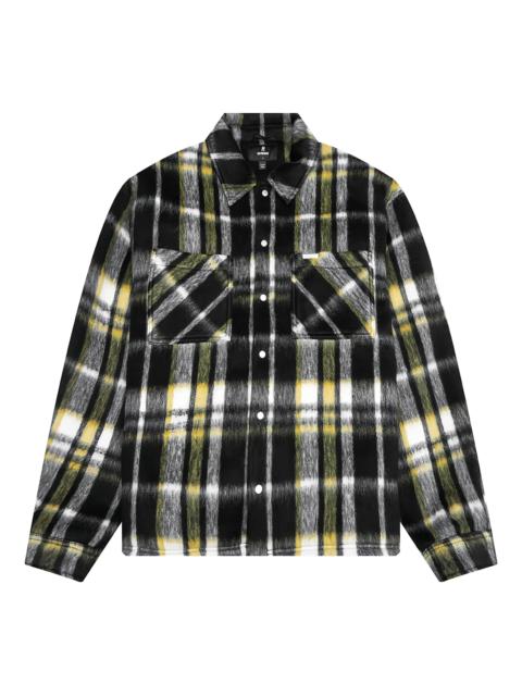 REPRESENT textured plaid shirt