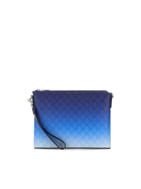 GUCCI Gucci Printed Canvas Clutch