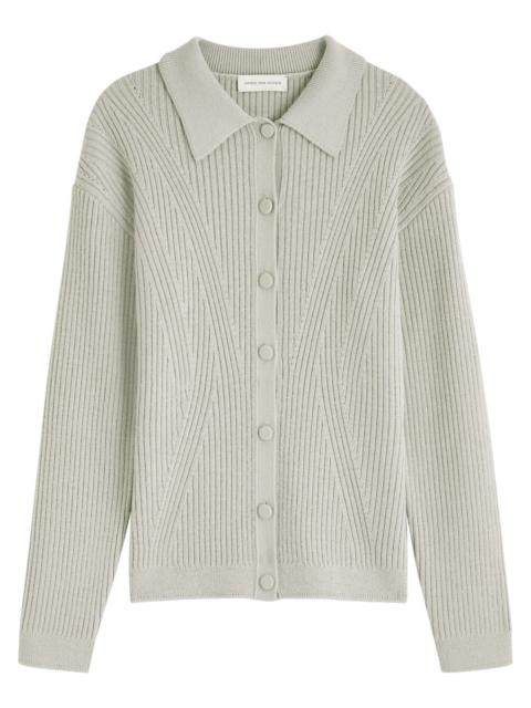Dries Van Noten Tossana Ribbed-knit Cardigan