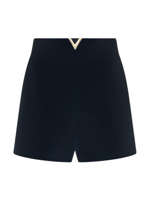 Valentino navy blue wool shorts