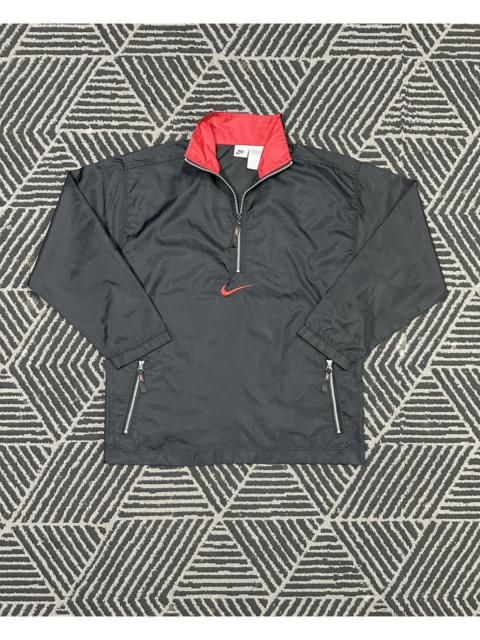 Nike Vintage 90s NIKE Swoosh Center Embroidery Half Zip Jacket