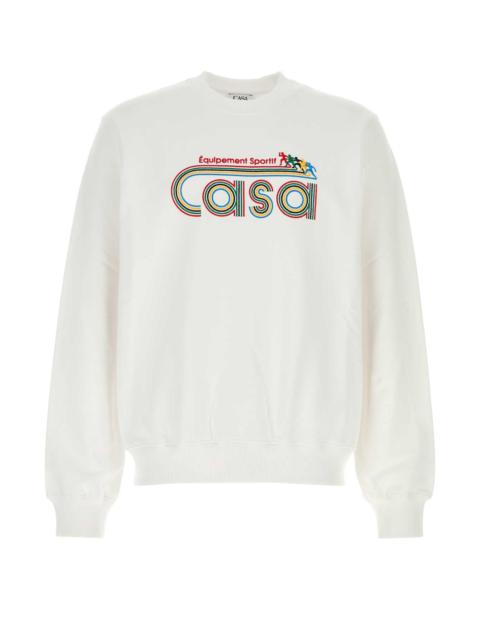 CASABLANCA Casablanca Men White Cotton Sweatshirt | luosophy