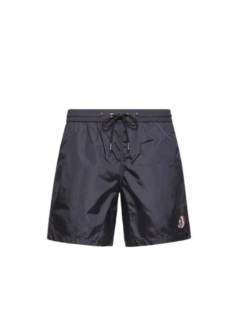 Moncler Moncler Blue Beachwear - Swim Shorts Men