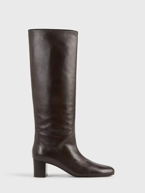 TOTEME Downtown nappa knee-high boots brown