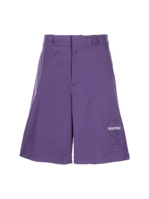 Valentino Valentino Garavani Floral-Appliqué Shorts