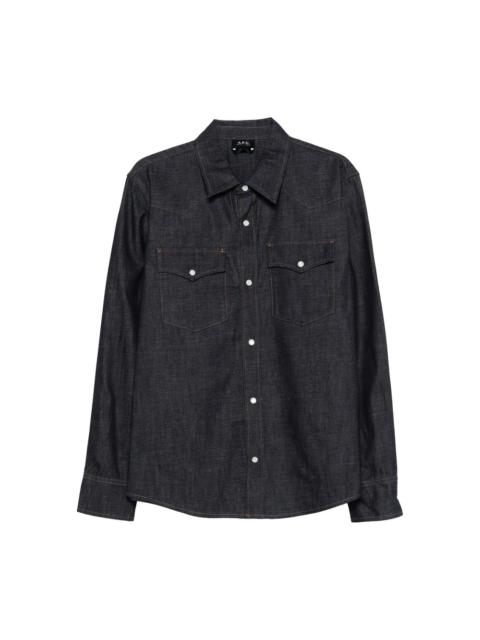 A.P.C. A.P.C. Blue Shirts Men