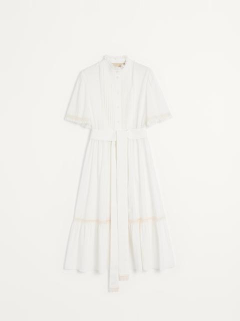 MIDI DRESS IN COTTON MUSLIN