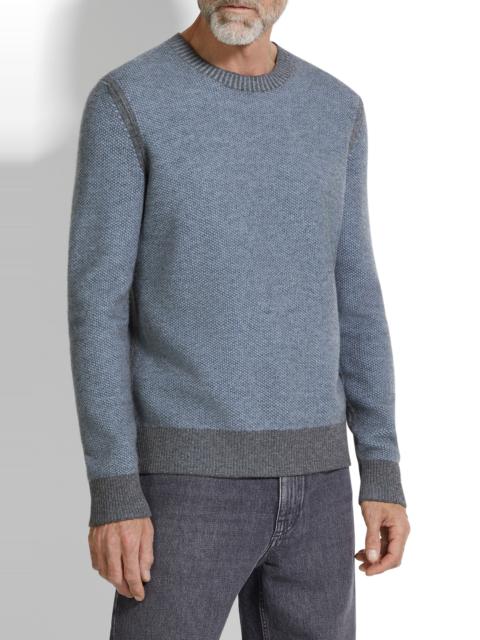 ZEGNA ZEGNA Oasi Cashmere Crewneck Sweater in Light Blue at Nordstrom