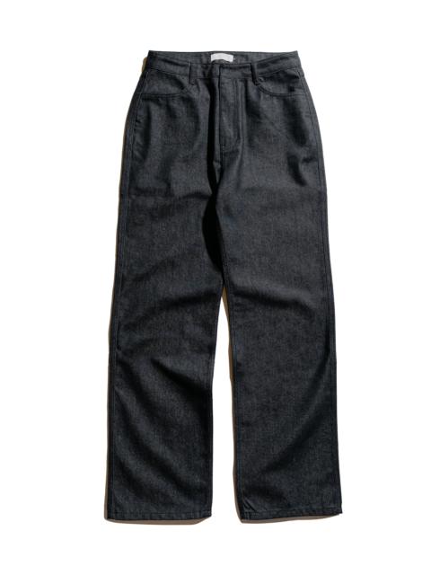 AMOMENTO Men's Color Indigo Denim Black