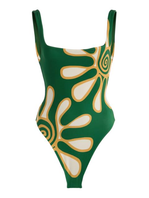 CALA de la CRUZ Exclusive Vienna One-Piece Swimsuit green