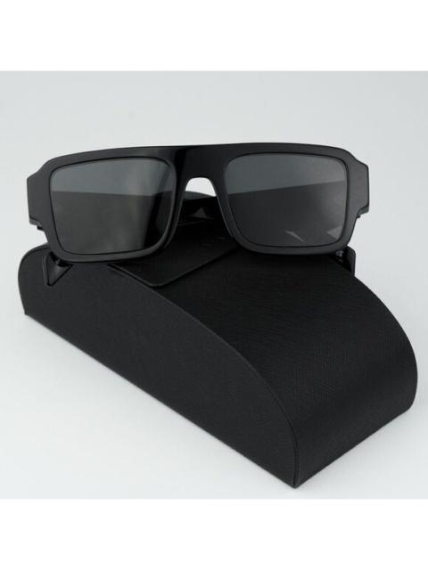 Prada NEW Prada PRA05S 16K08Z Black Dark Grey Square Unisex Sunglasses