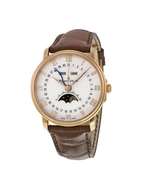 Blancpain Blancpain Villeret Moonphase & Complete Calendar Automatic Oplaine Dial Brown Leather Men's Watch 66