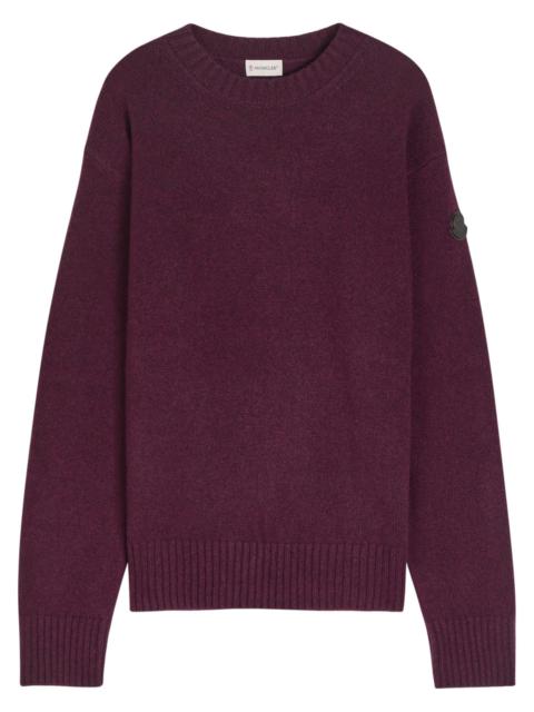Moncler Moncler Logo-appliquéd Wool and Cashmere-blend Jumper