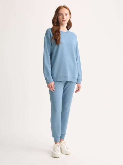 Derek Rose Women's Sweatshirt Quinn Cotton Modal Soft Denim Blue