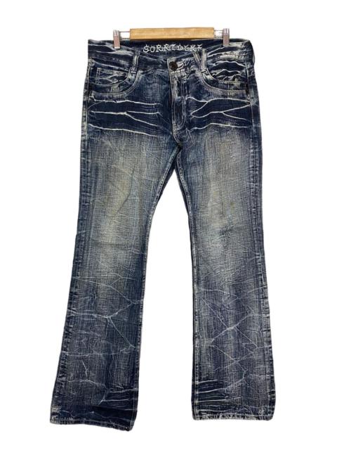 Other Designers GOSTAR DE FUGA × If Six Was Nine × Japanese Brand - Sorridere flared denim acidwash very rare