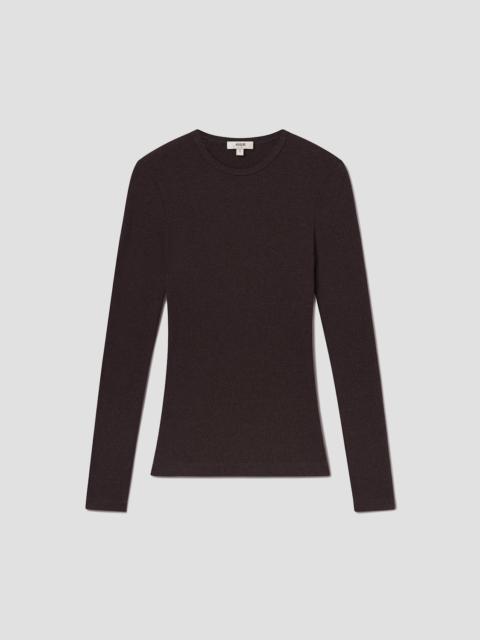 AGOLDE DELPHI SLIM TEE IN ROOT