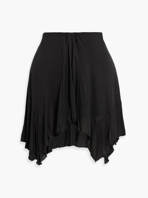 Isabel Marant Fenecia asymmetric jersey skirt