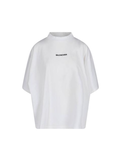BALENCIAGA Logo Crop T-shirt