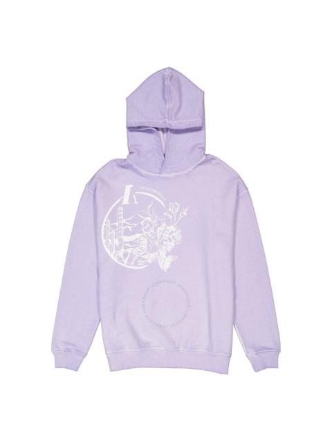 EMPORIO ARMANI Emporio Armani Purple Graphic Print Hooded Sweatshirt