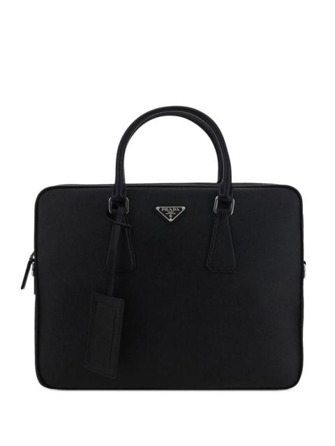 Prada Prada Men Saffiano Leather Briefcase