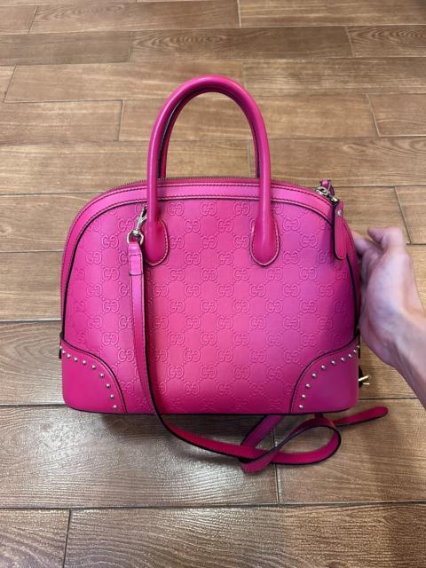 GUCCI Gucci pink studded shoulder bag