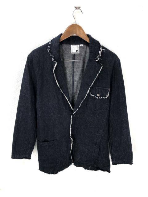 Other Designers Indigo - Mangrove Denim Jacket Button Black Fashion Week cw21