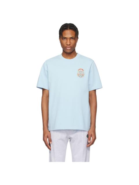 CASABLANCA Blue Casa Way Skate T-shirt