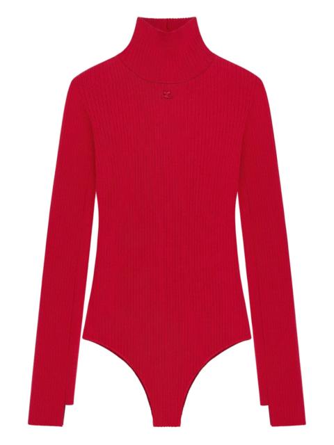 courrèges Mockneck Rib Bodysuit