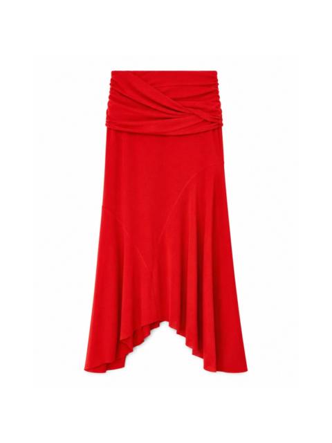 GANNI Ganni Women Marl Mesh Draped Skirt