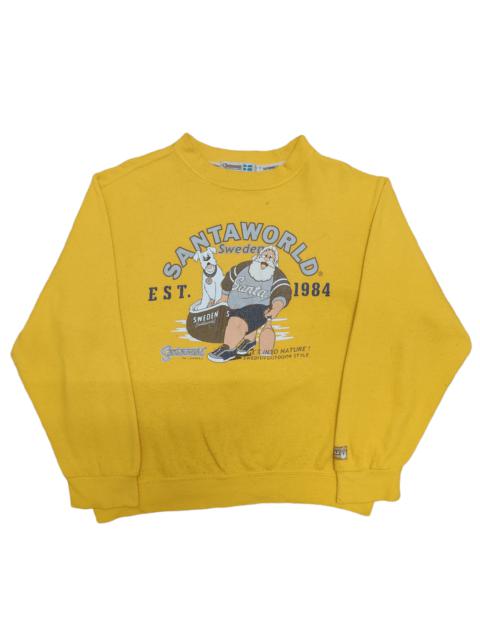 Other Designers Japanese Brand - Vintage Santa World Sweatshirt Big Print