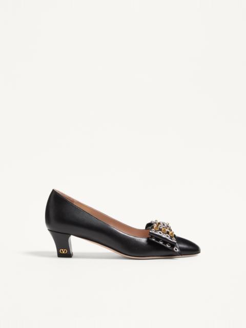 Valentino BOWOW PUMP IN KIDSKIN WITH STUDS 45MM