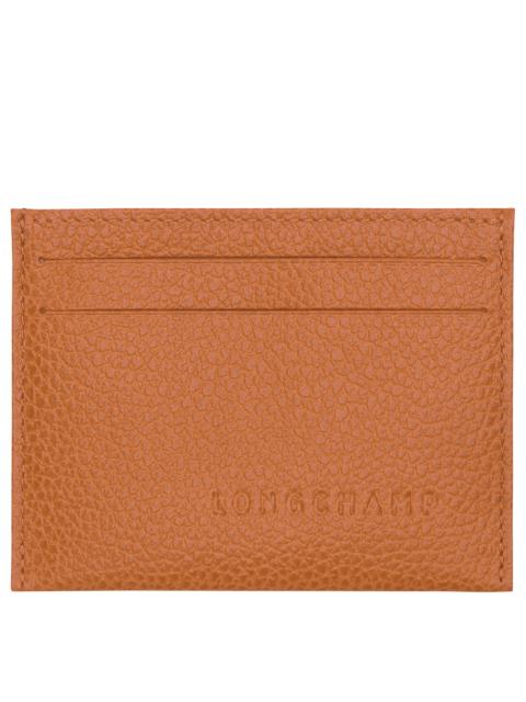 Longchamp Le Foulonné Card holder Amber - Leather