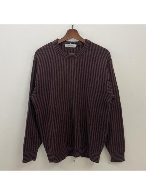 Other Designers Coloured Cable Knit Sweater - Vintage Aqua Cross Crewneck Jumper Knitwear