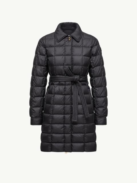 Moncler Gresillon Belted Long Down Jacket