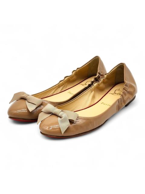 Christian Louboutin Gloriana Leather Ballet Flats Blush Nude EU 37.5 US 7 - $745