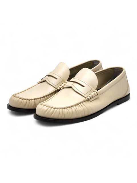 SAINT LAURENT Le Loafer YSL Monogram Leather Loafers White EU 42 $1050