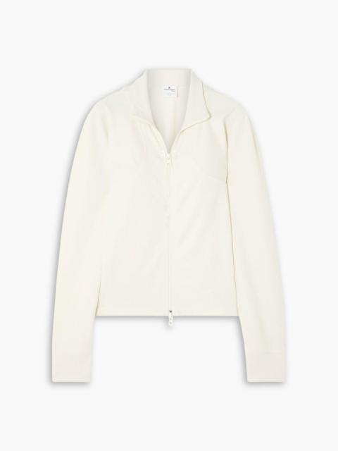 courrèges Interlock appliquéd jersey track jacket
