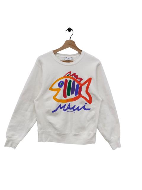 Other Designers Sgt. Leisure Maui Vintage 1987 Colorful Fish Graphic