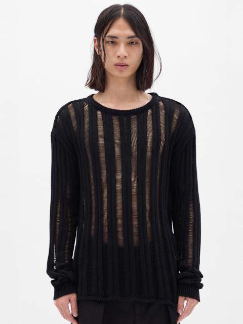 Ann Demeulemeester Danial Ladder Stitch Oversize Sweater