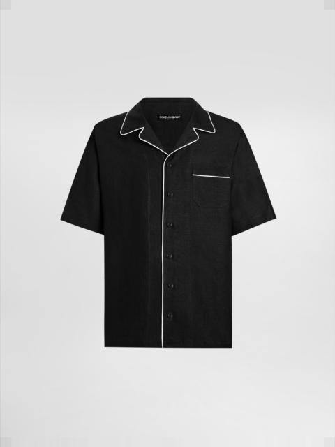 Dolce & Gabbana Linen fabric Hawaiian shirt