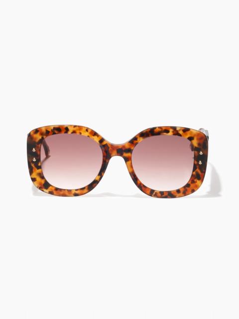 CAROLINA HERRERA Oversized Sunglasses With Chain