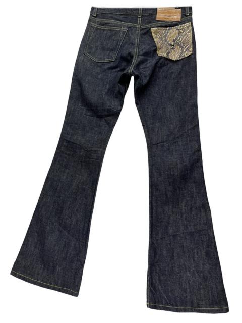 Other Designers Japanese Brand - 🔥RARE🔥TJ-3 Snake Skin Pocket Perfect Flare Tokyo Denim