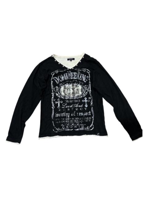 Other Designers IN THE ATTIC skull poem cross shirt