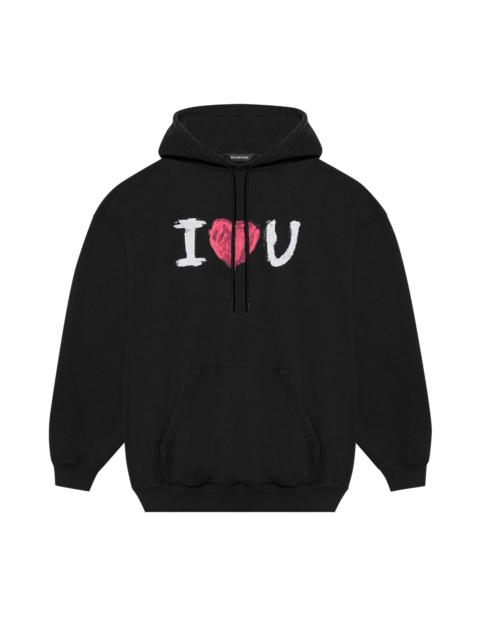 BALENCIAGA Balenciaga I Love U Medium Fit Hoodie 'Black'