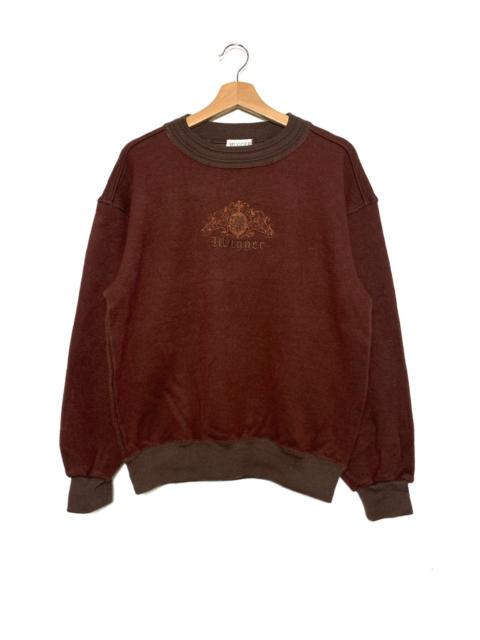 Other Designers Vintage - Vintage Mugger Embroidered Logo Brown Crewneck Travis Scott