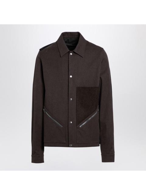 Rick Owens Rick Owens Shirt Jacket Tour Snap Front Brown Men