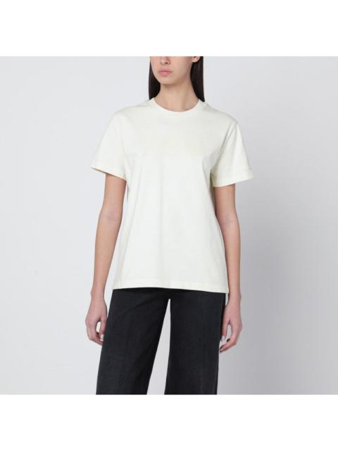 A.P.C. A.P.C. T-Shirt With Crew Neck In Ecru With Logo Women