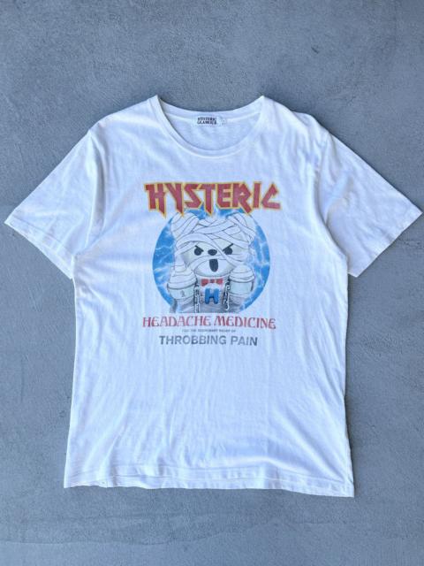 Vintage - STEAL! 2000s Hysteric Glamour Throbbing Pain Bear Tee (L)