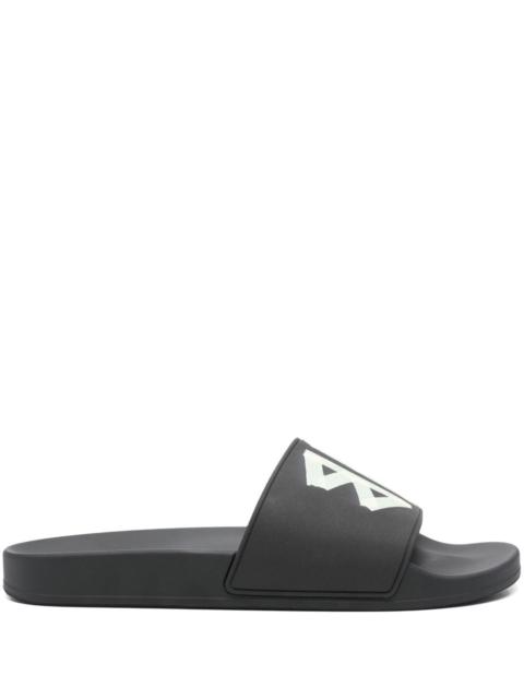 Balenciaga Men Logo Pool Slides